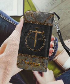 Personalized Jesus Forgiven Zipped Wallet NPND4050602