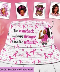 Personalized Breast Cancer Warrior Bucket Hat QFHA4170601