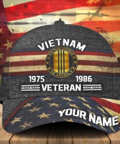 Personalized Name And Year Served Vietnam Veteran All Over Printed Cap LDHM4180607