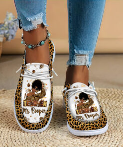 Personalized Black Teacher Dude Shoes, Melanin Teacher Shoes, African American Teacher, Back To School, First Day Of School, Graduation Gift, Teacher Gift QFUU4160502