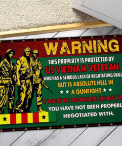 Personalized Vietnam Veteran Doormat NPNT4210602
