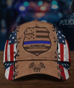 Personalized Police Cap, Gifts For Police, Custom Cap All Over Printed QFHM4030605