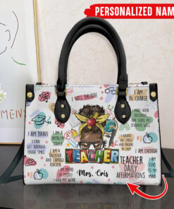 Personalized Black Teacher Daily Affirmations HandBag NPNT4140602