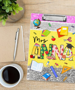 Personalized Teacher Clipboard, Teacher Acrylic Clipboard, Custom Teacher, Back To School Gift, Teacher Appreciation Gift QFNT4260602