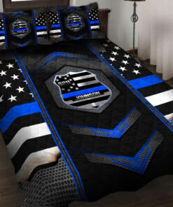 Custom Police Badge Bedding Set, Police Badge Number Bedding Set, Gift For Policeman, Police Gift QFHA4060606
