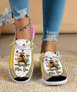 Personalized Name Teacher Dude Shoes, Back To School Gift, First Day Of School Gift, Gift For Teacher QFUU4010701