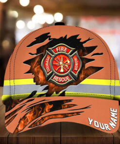 Personalized Firefighter 3D All Over Printed Cap NPND4060605