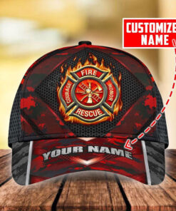 Personalized Firefighter 3D All Over Printed Cap NPND4060606