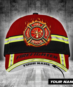 Personalized Firefighter 3D ALl Over Printed Cap NPNT4060602