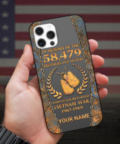 Personalized Name Vietnam Veteran Silicon Phone Case, Proudly Served Phone Case QFHA4110601