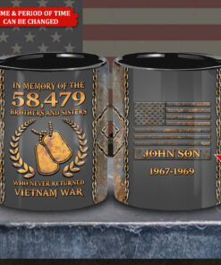 Personalized Name Vietnam Veteran Mug, Military Veteran Mug QFHA4120601