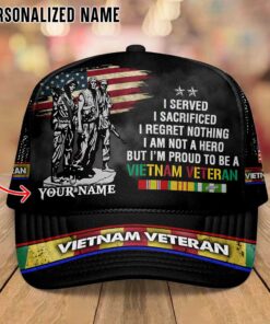Personalized Name Vietnam Veteran Mesh Cap QFTD4120601