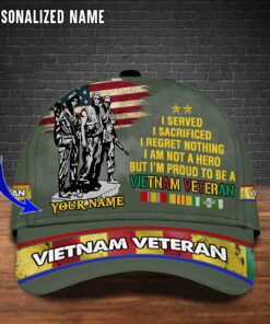 Personalized Name Vietnam Veteran Classic Cap QFTD4120602