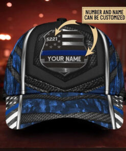 Custom Police Cap Proudly Served All Over Print 3D Classic Cap for Police, Gift for Dad QFTD4040601