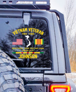 Personalized Vietnam Veteran Car Sticker QFLT4140604