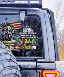 Personalized Vietnam Veteran Car Sticker QFLT4140603