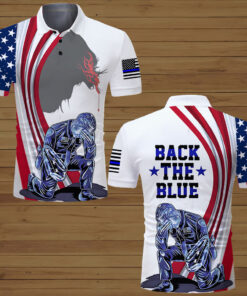 Police Back The Blue Polo Shirt NPHM4190604