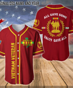 Personalized Name Vietnam Veteran Baseball Jerseys QFUU4240603
