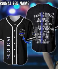 Personalized Police Baseball Jersey Shirt QFTO4060601