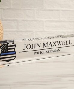 Personalized Name Plate for Desk, Custom Name Clear Acrylic, Police Gift For Officer, Law Enforcement Personalized Gift QFHM4060602