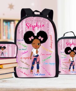 Personalised I am Kind, Strong, Brave, Loved, Smart, I Can Do It - Kids backpack NPND4050605