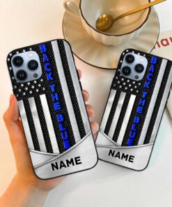 Personalized Back The Blue Police Phone Case NPHM4180604
