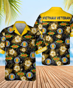 Personalized Vietnam Veteran Hawaiian Shirt QFHM4140601