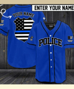 Personalized Police Baseball Jersey Shirt QFTD4060603