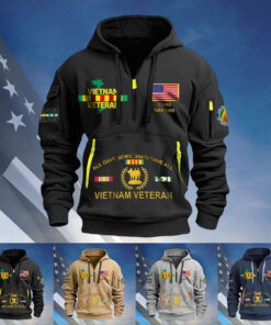 Personalized Vietnam Veteran Zip Hoodie QFLT4120601
