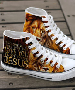 No One Will Ever Love You More Than Jesus High Top Shoes QFTD4250606