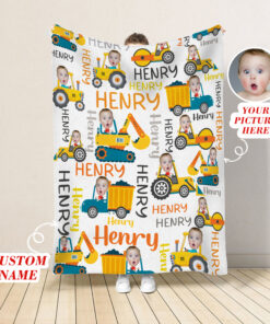 Personalized Face Photo Kid Blanket QFHM060603