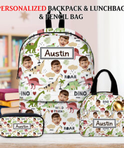 Personalized Photo Dinosaurs Backpack NPNT4250601-DX