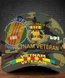 Personalized Vietnam Veteran Classic Cap 3D VHHM4120703