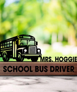 Personalized School Bus Driver Metal Name Plate NPNT4120703
