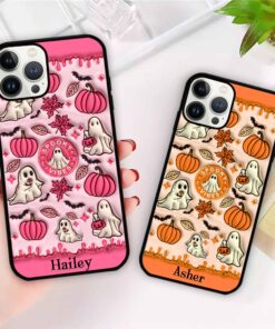 Personalized Halloween Print 3D Inflated Silicon Phone Case QFHA3070901