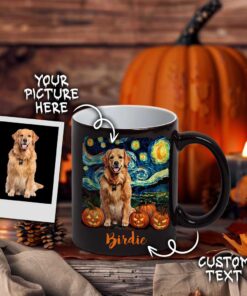 Personalized Photo Pet Halloween Mug, Spooky Pet Mug, Dog Lovers Gift QFTD4260702