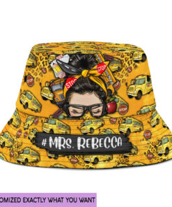 Personalized School Bus Driver Bucket Hat NPNT4250704