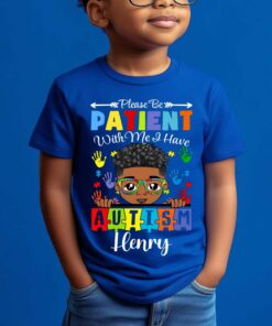 Personalized Please Be Patient I Have Autism Kid Shirt, Autistic Boys Shirt, Autism Children's, Autistic Daughter Son QFHM4310702