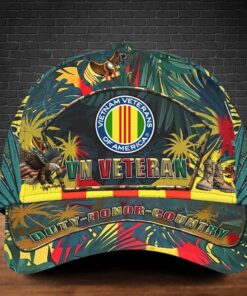 Vietnam Veteran Aloha 3D Printed Cap VNHM4040704