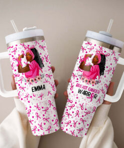 Personalized Breast Cancer 40 Oz Tumbler QFND060701