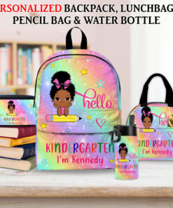 Personalized Back To School Backpack For Kids, Girls and Boys School Bag And Lunch Bag, Birthday Kids Gift, Children's Backpack, Toddler Bag QFHA4060701-DX
