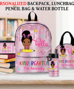 Personalized Back To School Backpack For Kids, Girls and Boys School Bag And Lunch Bag, Birthday Kids Gift, Children's Backpack, Toddler Bag QFHA4080701-DX