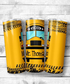 Bus Driver Gifts, Back to School, Beginning of School Year, Personalized Bus Driver Tumbler, School Bus Driver Christmas Gifts QFND4090711
