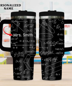 Personalized Math Teacher Laser Engraved 40 Oz Tumbler NPNT4090703