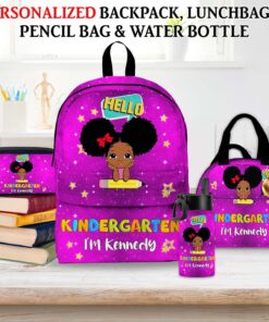 Personalized Back To School Backpack For Kids, Girls and Boys School Bag And Lunch Bag, Birthday Kids Gift, Children's Backpack, Toddler Bag QFHA4100703-DX