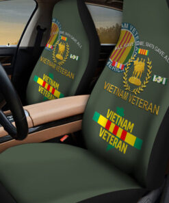 Vietnam Veteran Car Seat Cover QFUU4110706