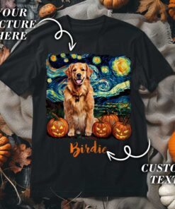 Personalized Photo Pet Halloween Shirt, Spooky Pet Shirt, Dog Lovers Gift QFTD4260701