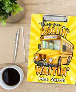 Personalized Bus Driver Clipboard With Name, Gift for Bus Driver QFND4120701