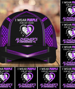 Personalized Purple Alzheimer's Awareness Gifts Cap, Alzheimer's Awareness Month Gift QFUU4220705