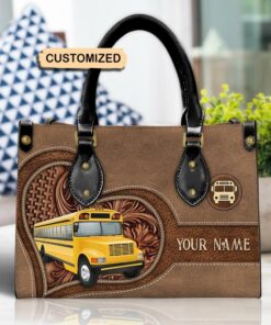 Personalized School Bus Driver Handbag, School Bus Driver Gift, Back to School Gift, School Bus Driver Appreciation NPHM4260701